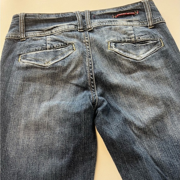 EUC Women's Vigoss Dark Blue Flare Jeans Size 9/32" Inseam Super Nice (A2) - Picture 10 of 13